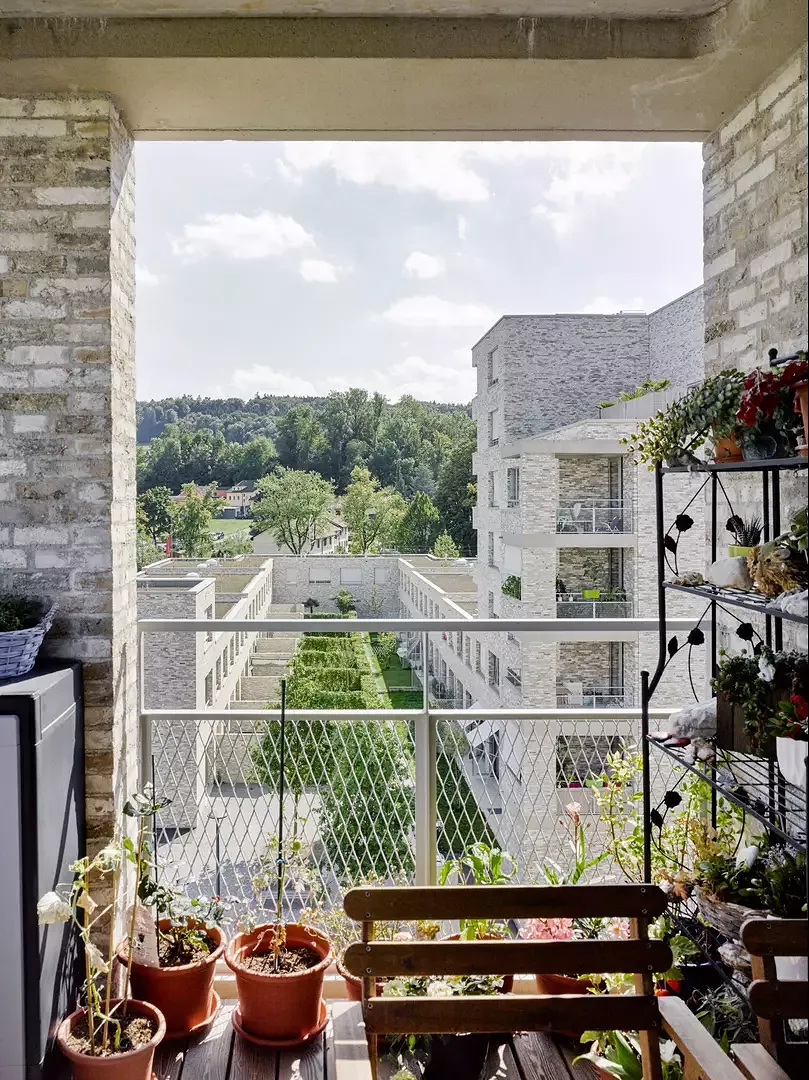 Blick vom Balkon