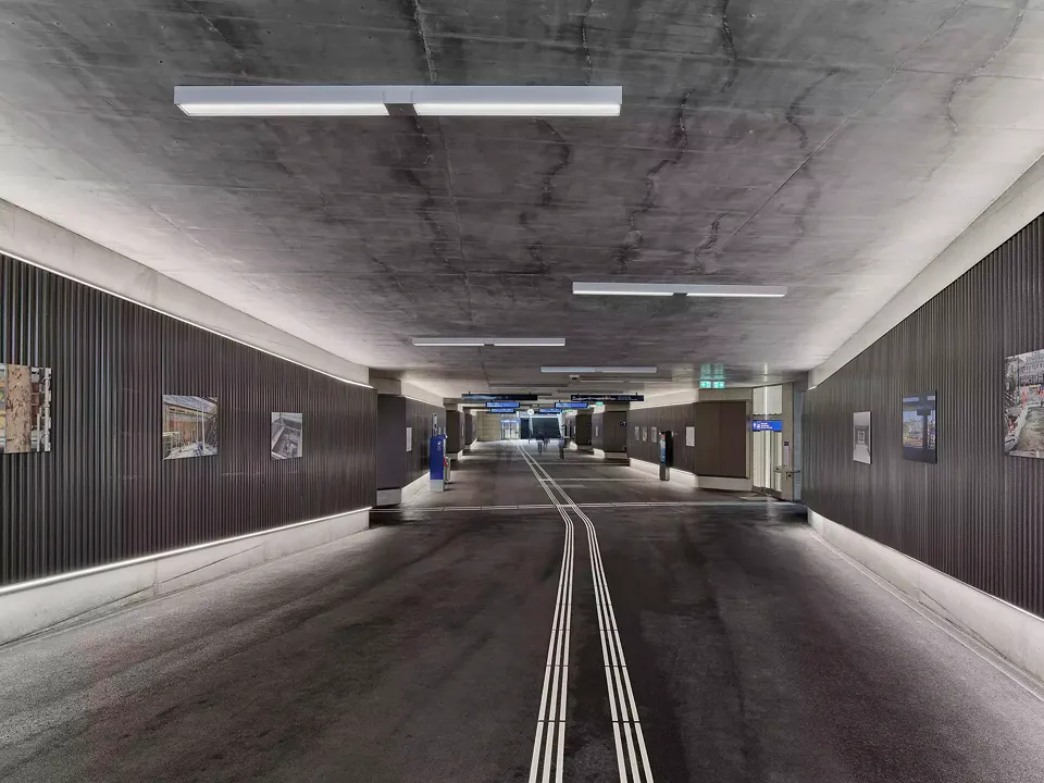 Nouveau passage inférieur avec accès ferroviaire et liaison urbaine 
