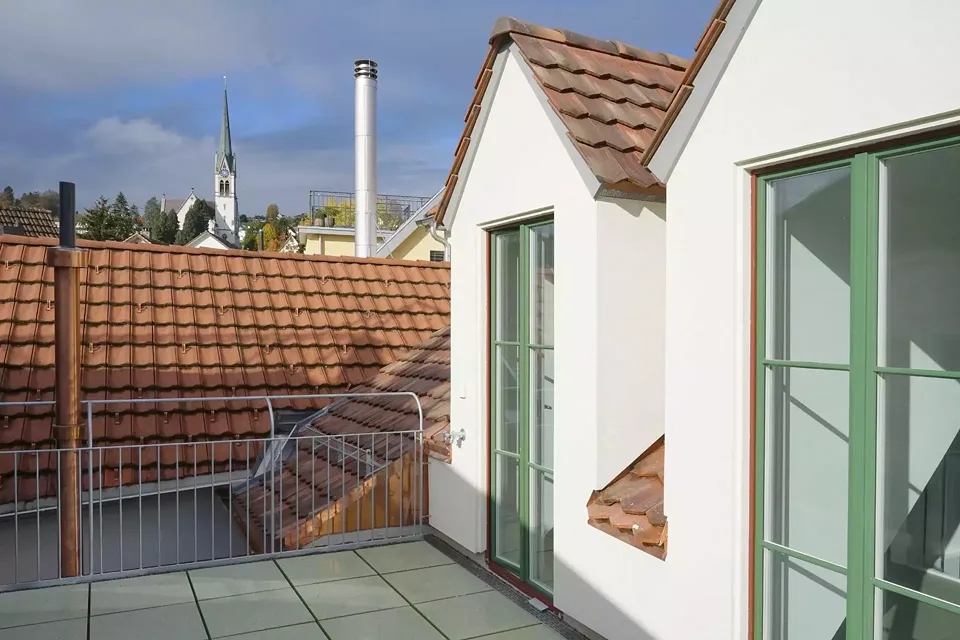 Lukarnen Dachterrasse