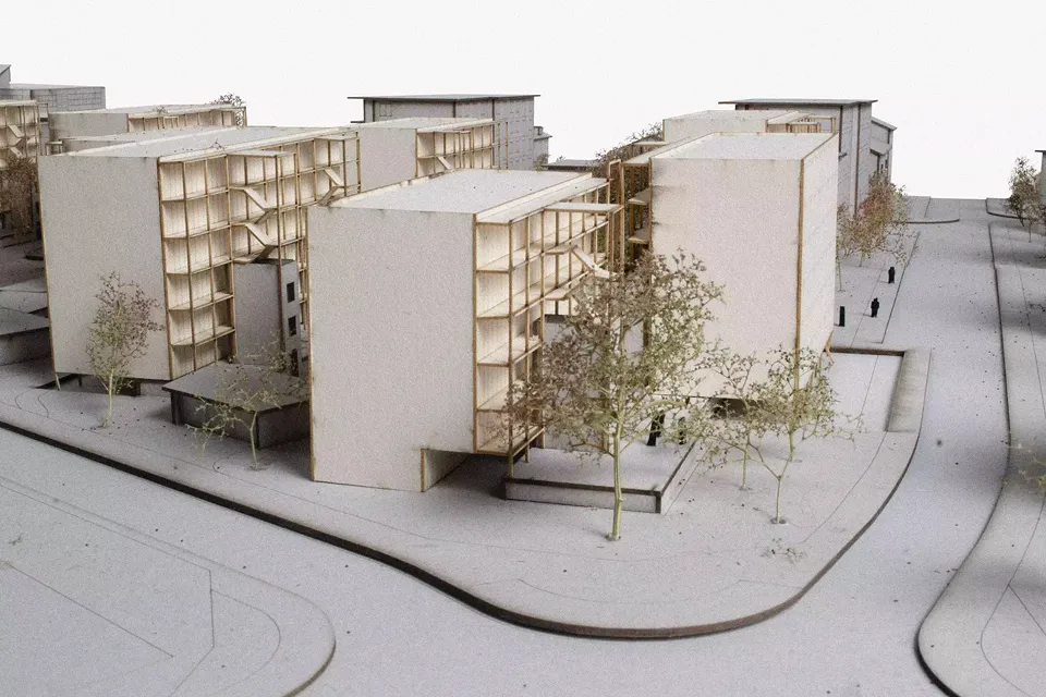 Image maquette sur situation d'angle 200