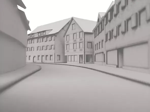 Modell Strassenraum Seestrasse