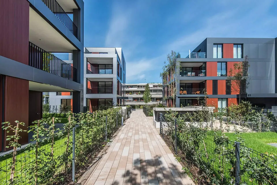 Blick auf Haus C+A