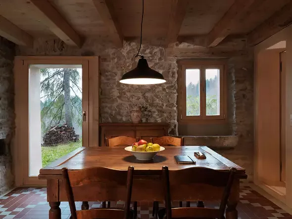 Vue intérieure - cuisine/salle à manger