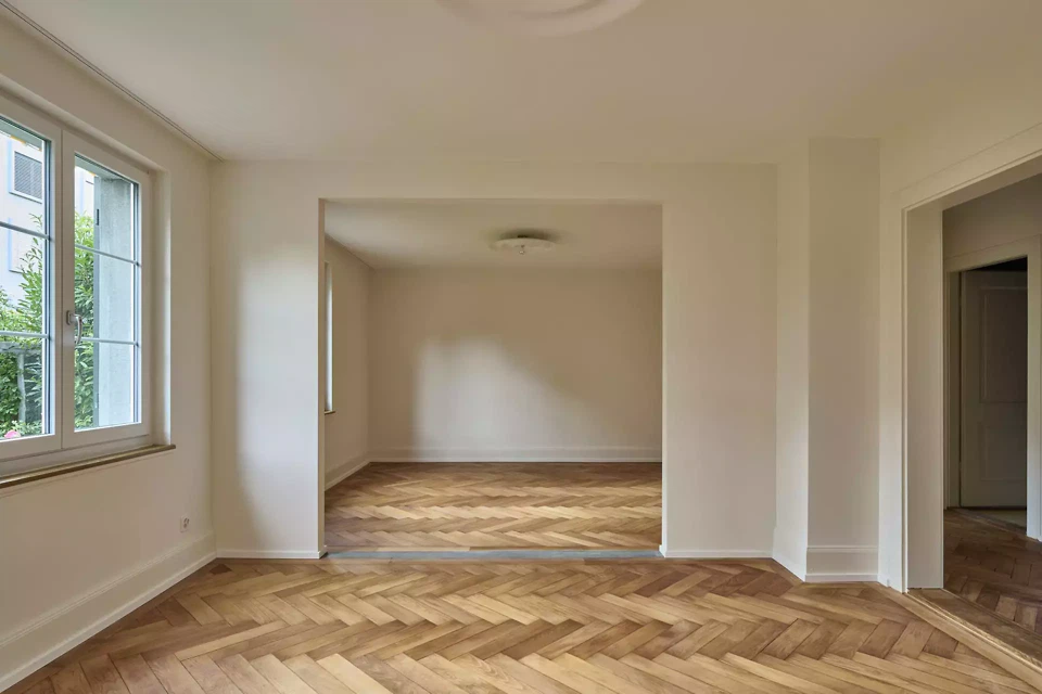 Sicht ins Wohnzimmer