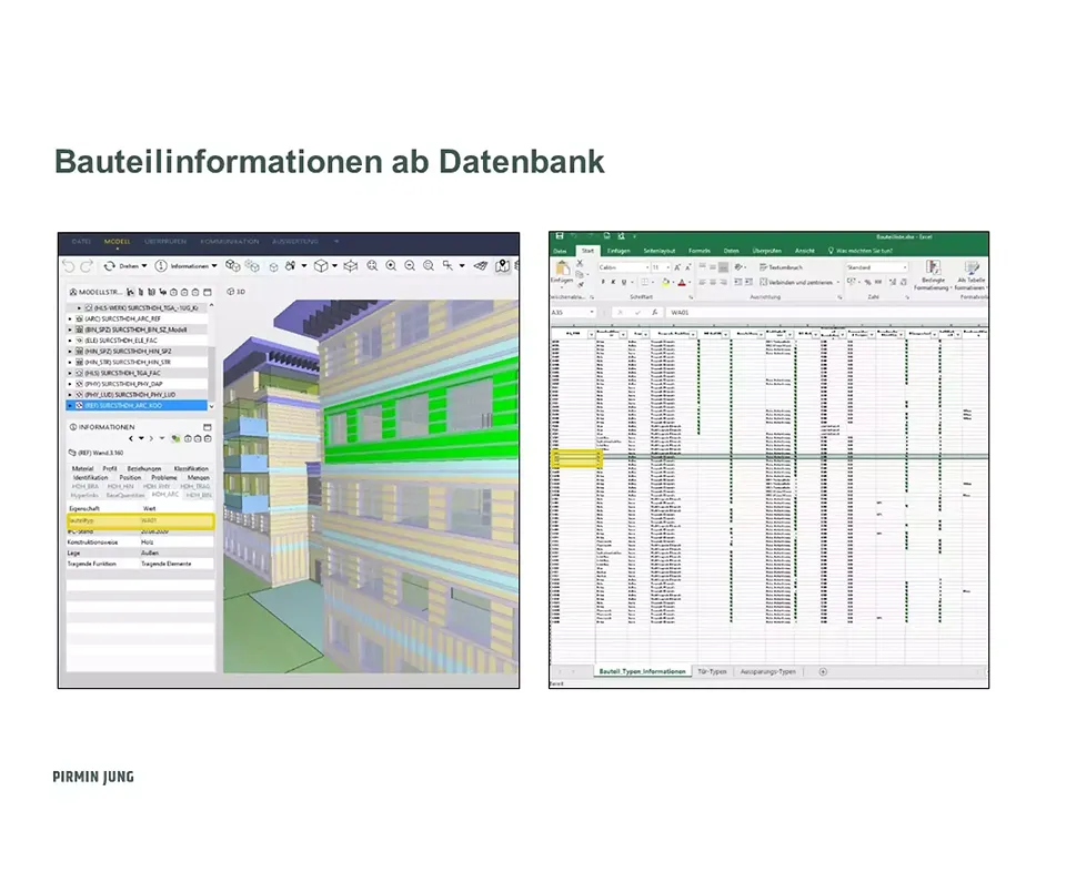 Bauteilinformation ab Datenbank