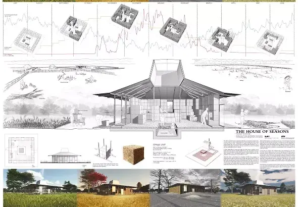 Pannel containing most of the significant documents and images of the project.