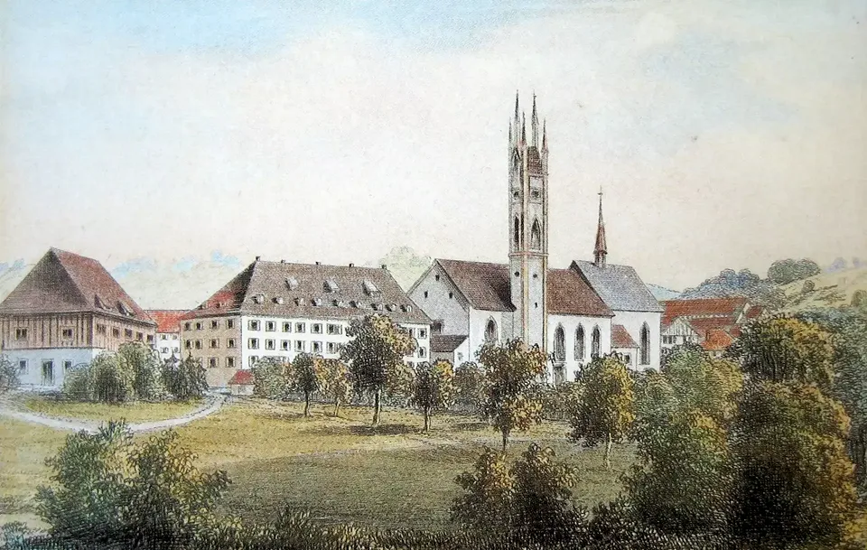 La Johanniterhaus alors séminaire cantonal de formation des maîtres autour de 1900.
