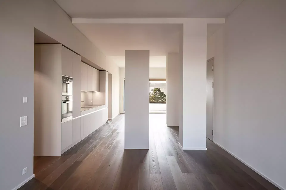 Wohnung durchgesteckt