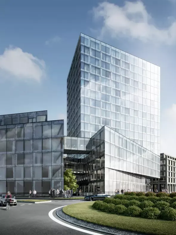 Hochhaus von der Glatt Seite