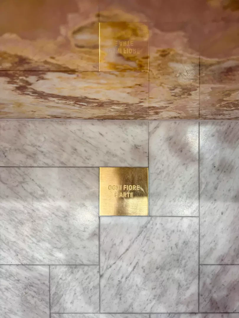 gravierte Messingplatte