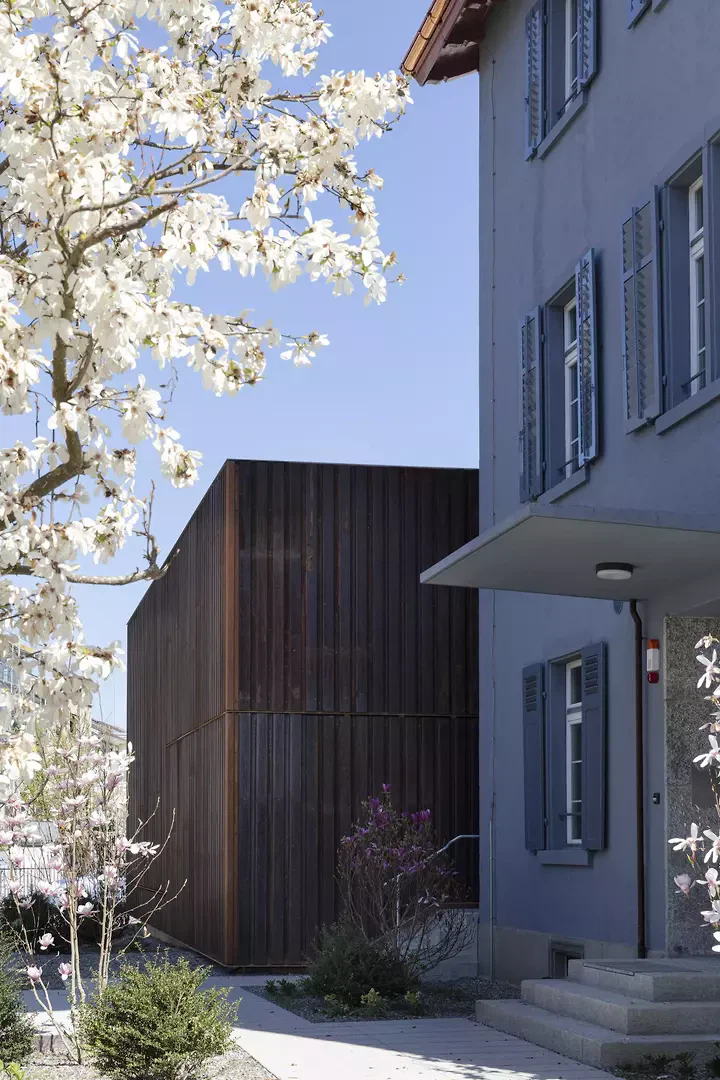 «Neualte» Fassade mit neufarbigem Bestand