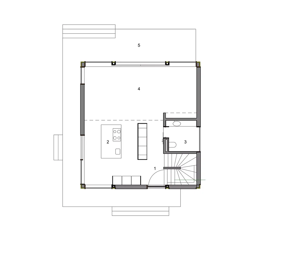 schéma plan rez