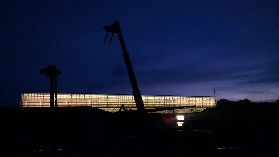 Dach als transluzenter Leuchtkörper