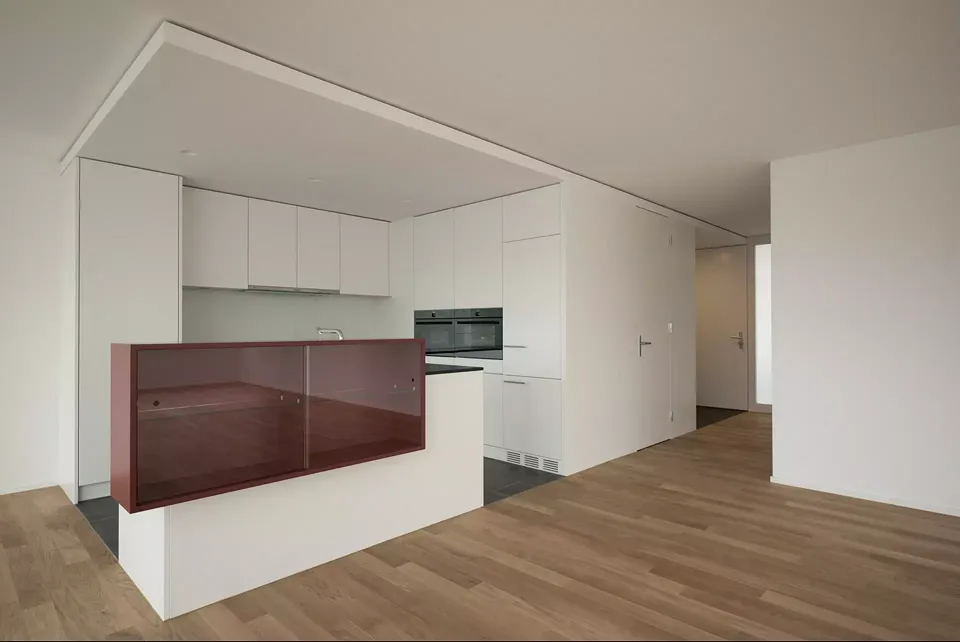 Küchenelement mit Reduit und Eingang