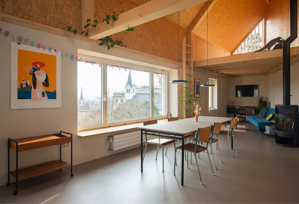 Vue intérieur fenêtre sud