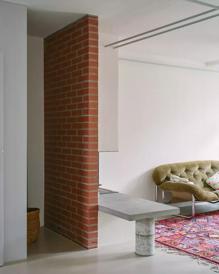 Cheminée im Wohnzimmer