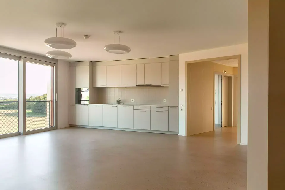 Une salle à manger d'unité