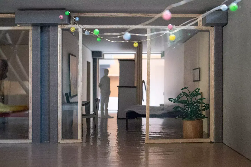 Käselager Modell Durchblick zum Hof