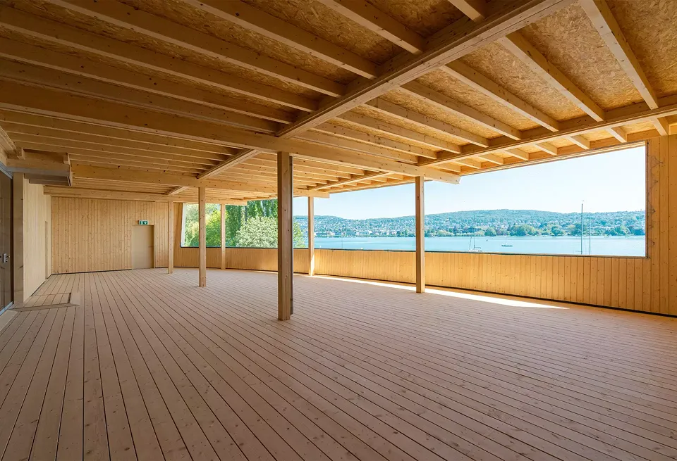 Pavillon 3: Terrassenaussicht