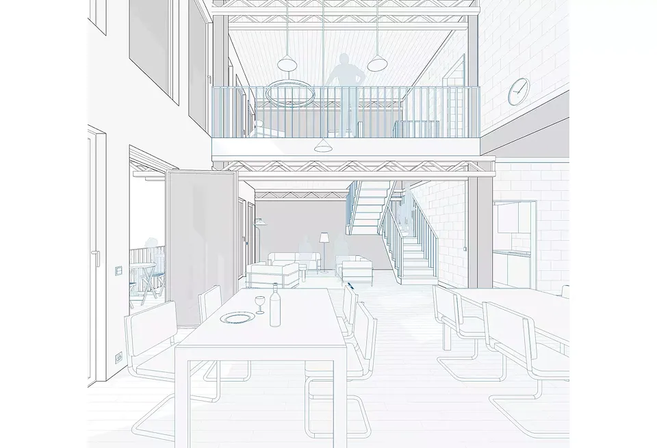 Vue intérieur Senior-housing