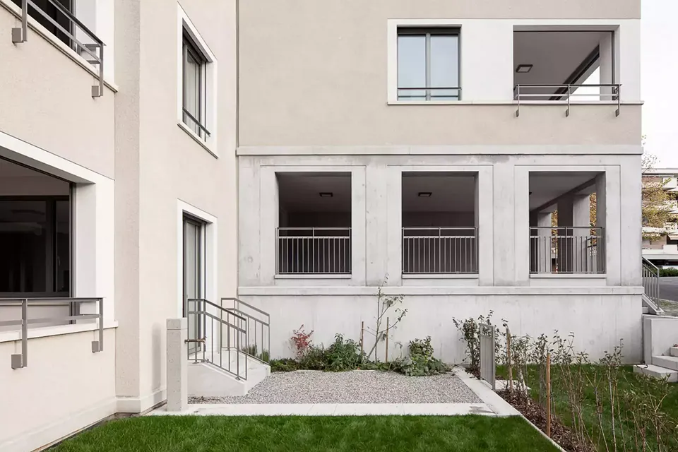 Mehrfamilienhaus Lehenwies - Blick auf die gemeinschaftlich nutzbare Loggia