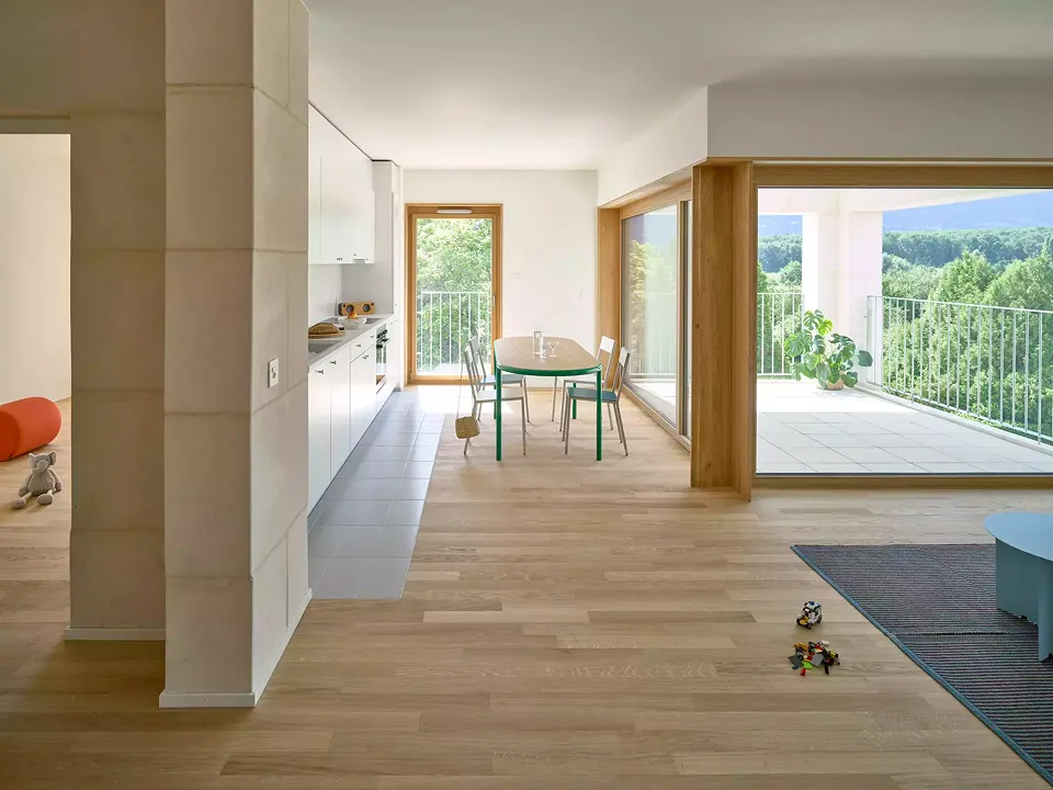 Blick in ein Appartement
