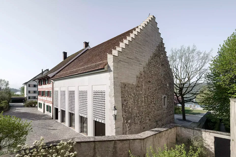 Aufgemauerte Giebelfassade Landenberghaus