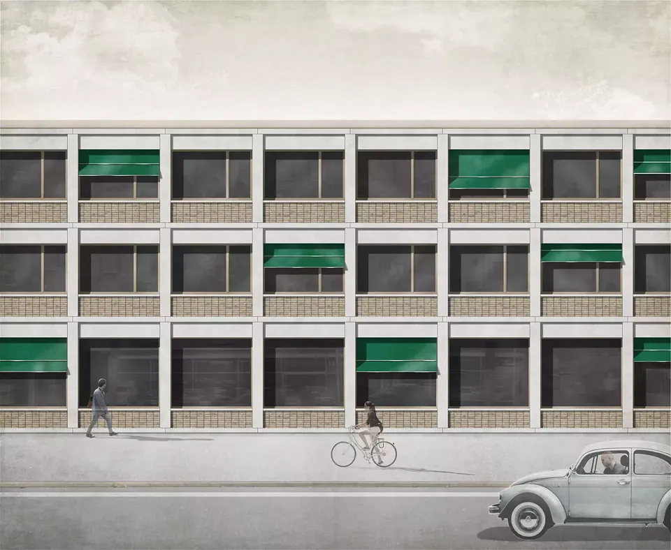 Façade réaliste ouest