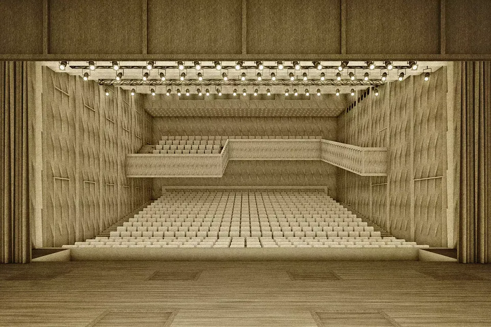 Hauptsaal Bühnenperspektive