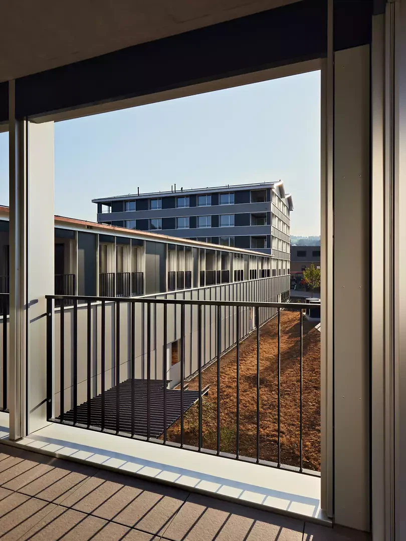 Blick entlang der Südfassade