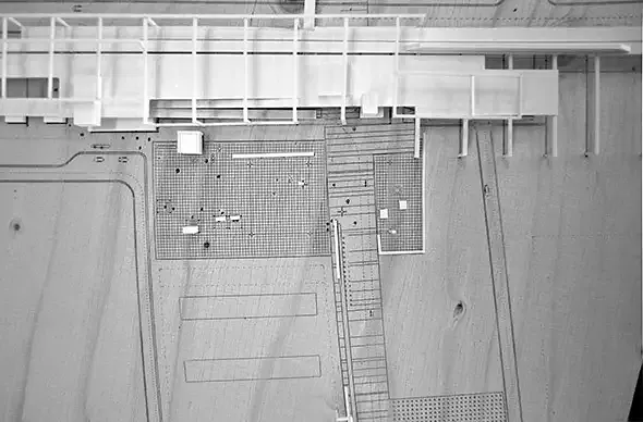 Detail Verkehrknotenpunkt, Modell M 1:1000 © Alexander Daxböck, Georgia Papathanasiou
