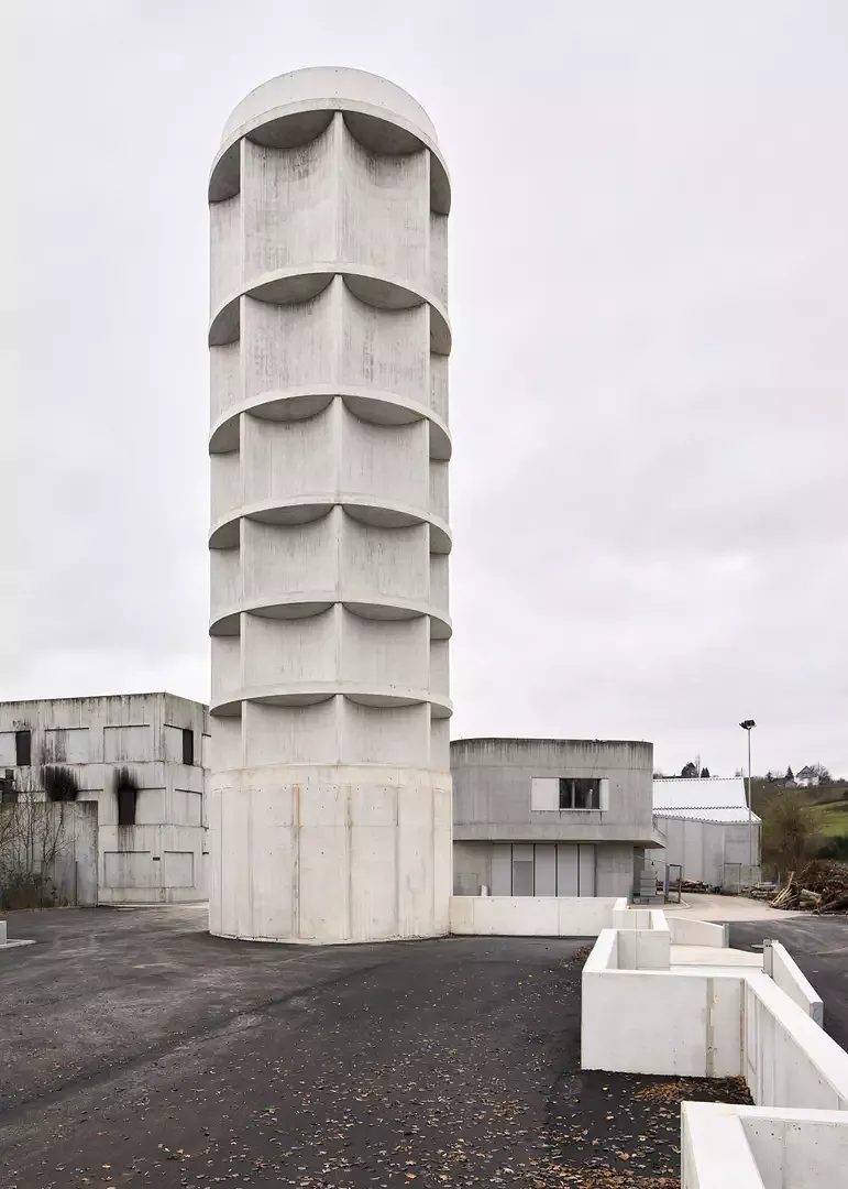Nordwestansicht Wasserturm und Schneideplatz