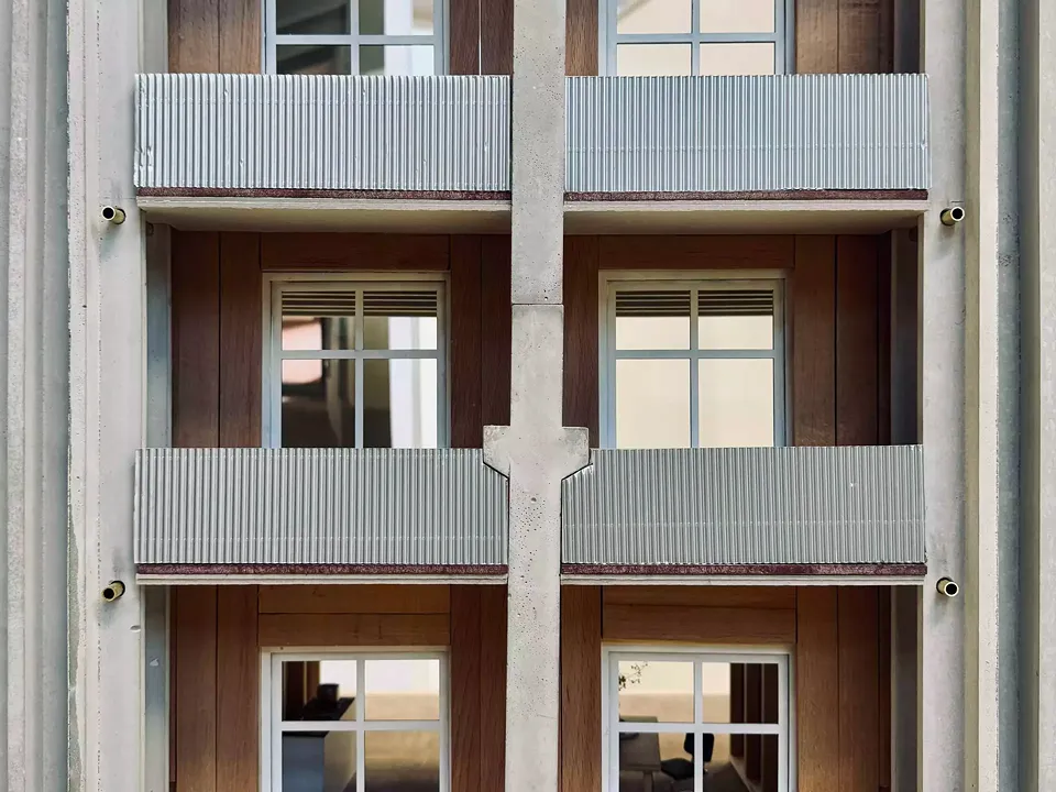 Détail de la façade 1:20 (Ondrej Koleno, thèse de BSc)