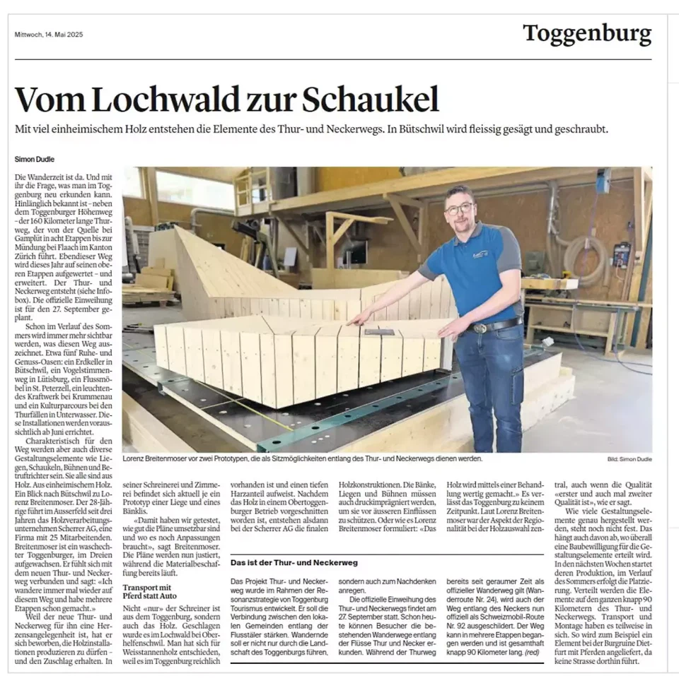 PR Bericht über die Entstehung der Genuss Oasen