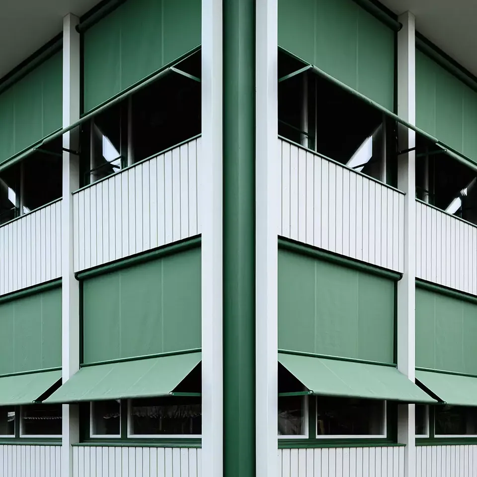 Eckdetail Erweiterungsbau