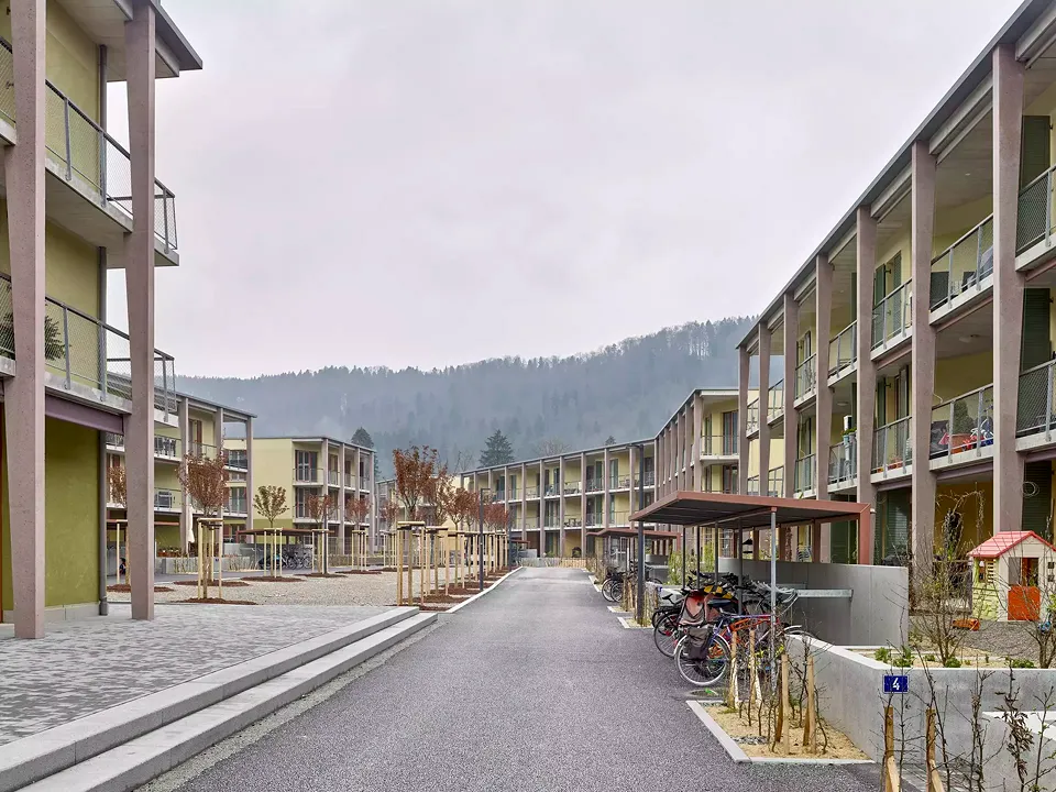 Blick in die Siedlung