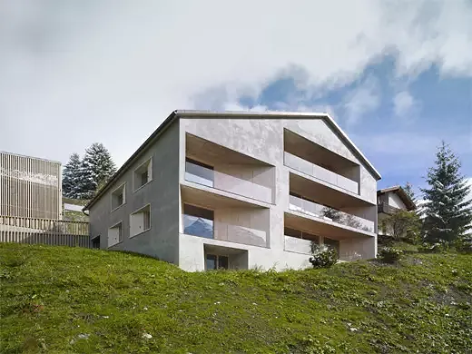 SW und NW Fassaden Haus B + Carport
