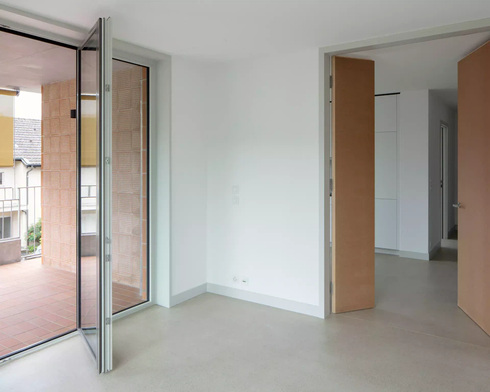 Vue depuis un séjour type