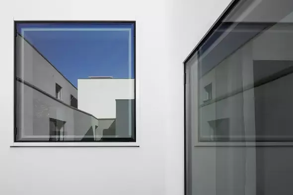 die Kuben / Detail Fenster | Fotograf: FG+SG Fernando Guerra