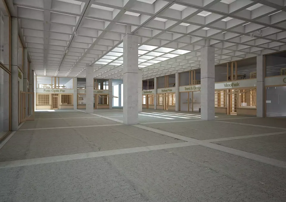 Innenraum Markthalle