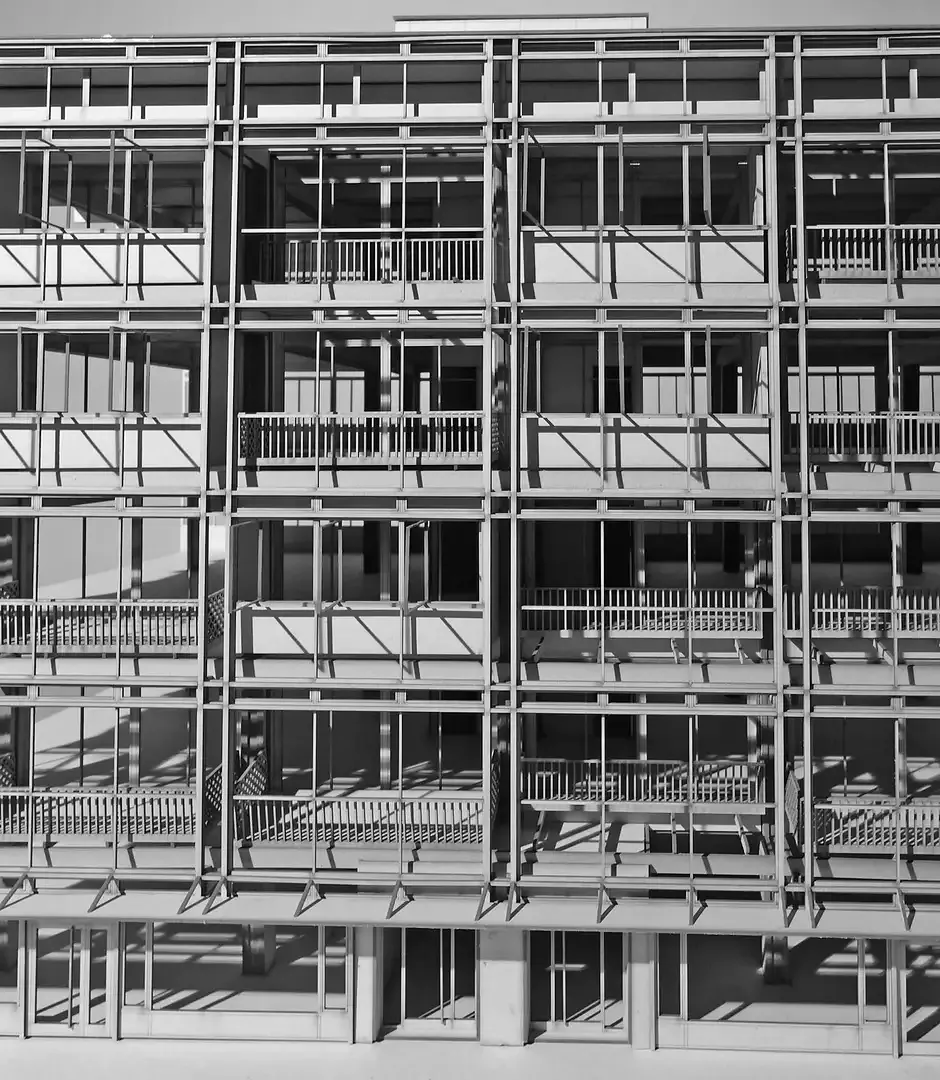 Modellfoto Strassenfassade