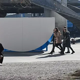 Pavillon und Klanginstallation Iced Sound