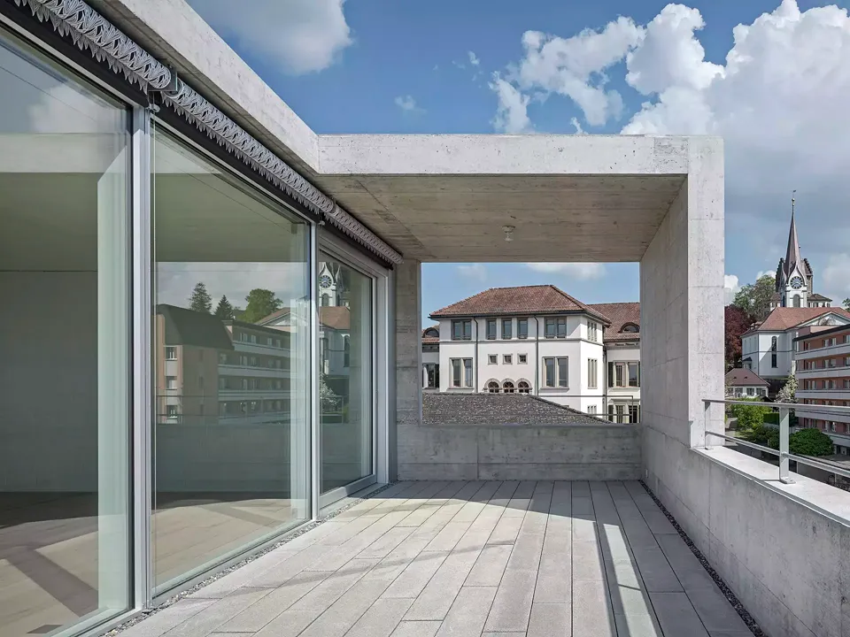 Aussenraum der Dachgeschosswohnung