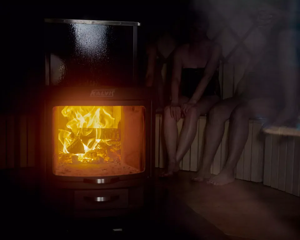  Vue à l'intérieure du sauna