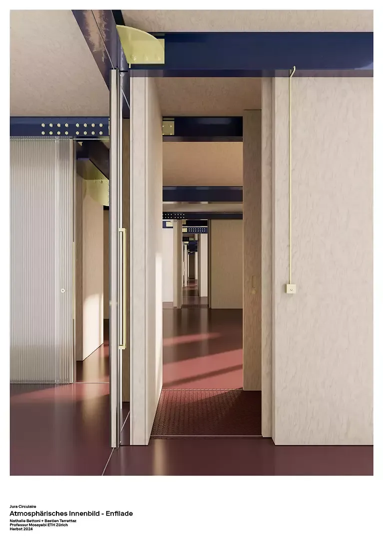 Jura Circulaire, Innenbild – Enfilade, Nathalie Bettoni + Bastien Terrettaz