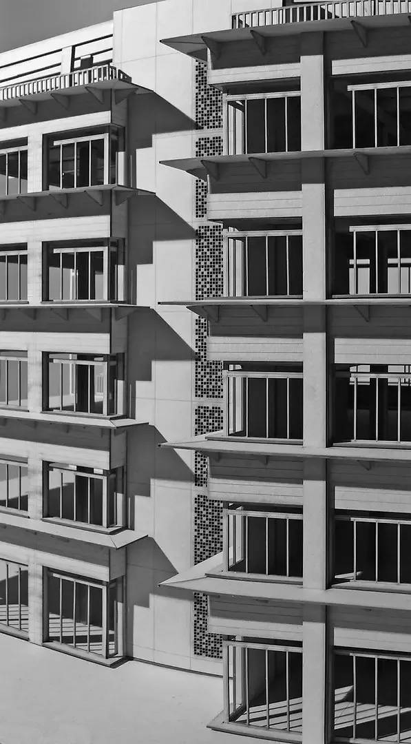Modellfoto Rückfassade