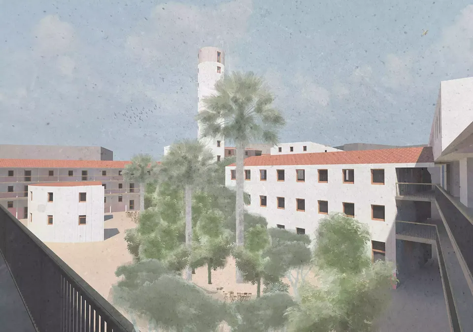Innenhof Collage
