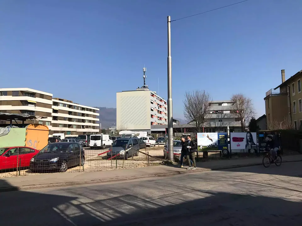 Contexte parcelle vue vers est