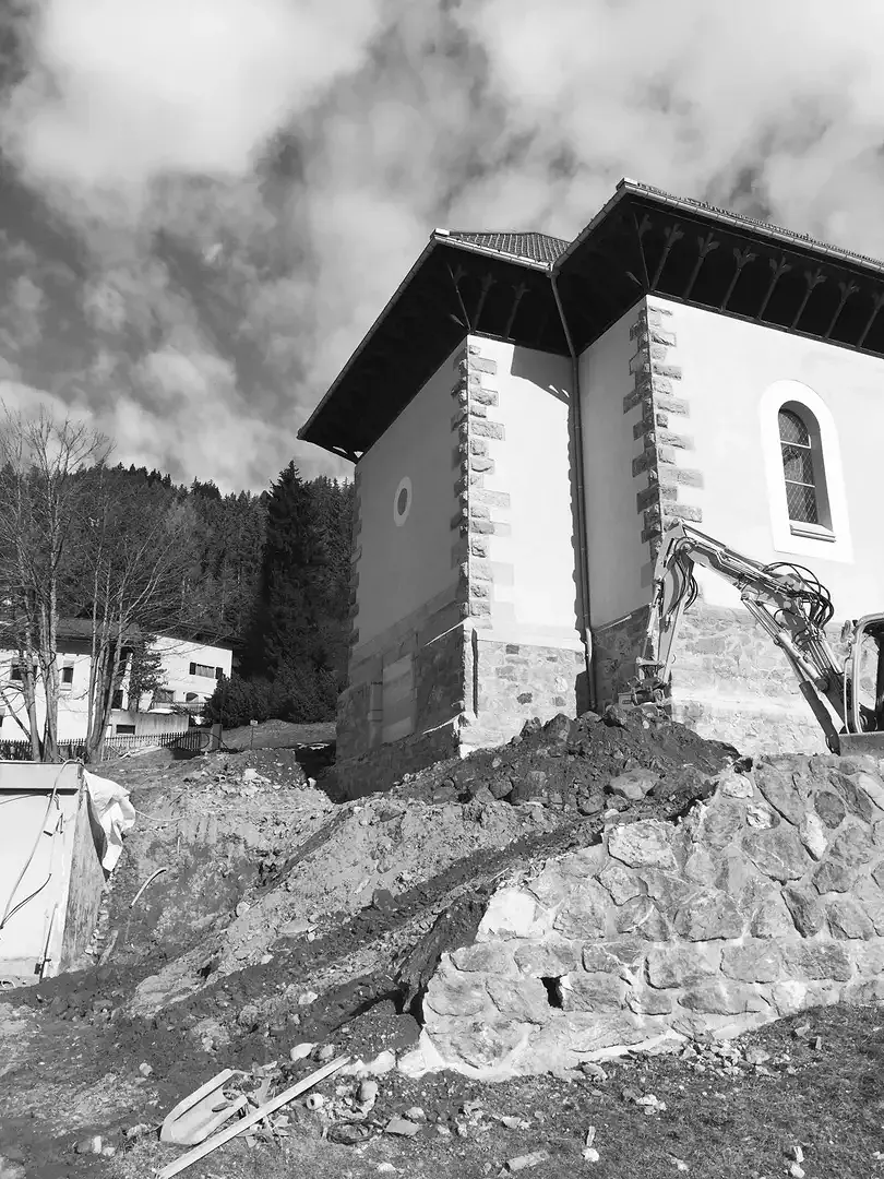 Aufnahme Rückbau Anbauten