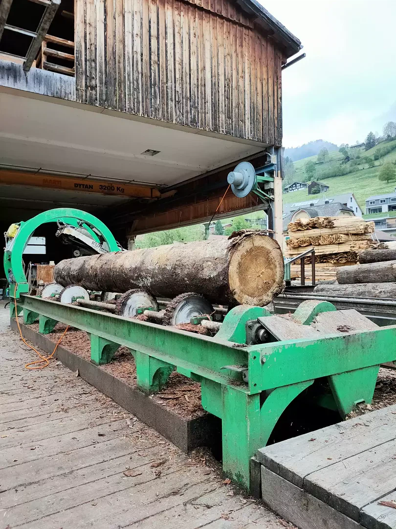 Holzverarbeitung im Lochwald, Toggenburg